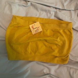 Yellow Bandeau One Size NWT